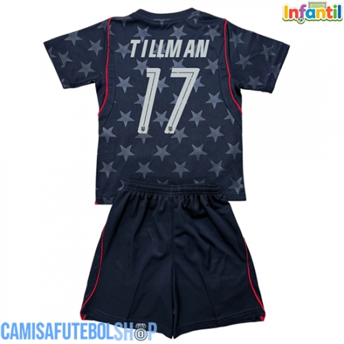 Camisa de time de futebol Estados Unidos Malik Tillman #17 Replicas 2º Equipamento Infantil Mundo 2026 Manga Curta (+ Calças curtas)